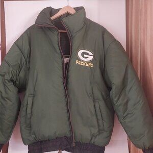 NFL packers' jacket reversable 1990s NFL Experience